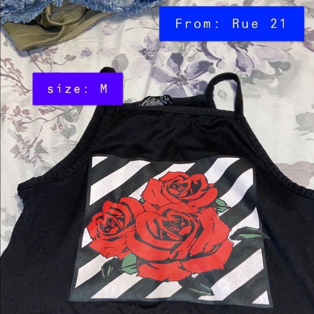 rose crop top